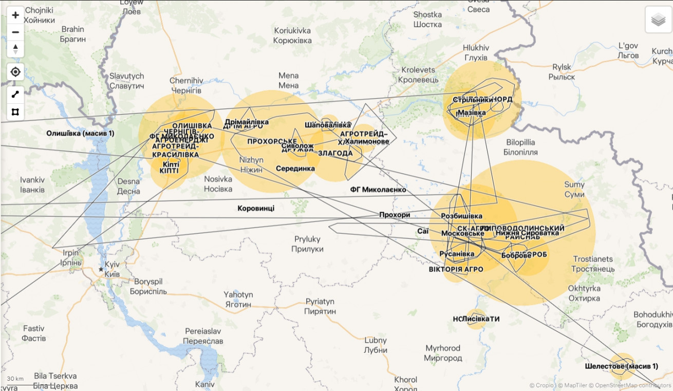  Карта земельних ділянок
